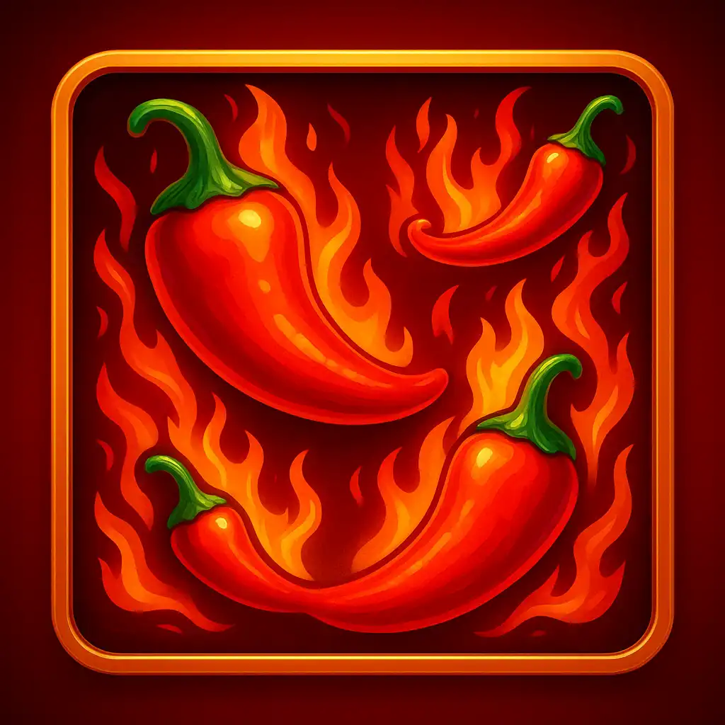 Chili Poppers slot game artwork at Betarctica Casino