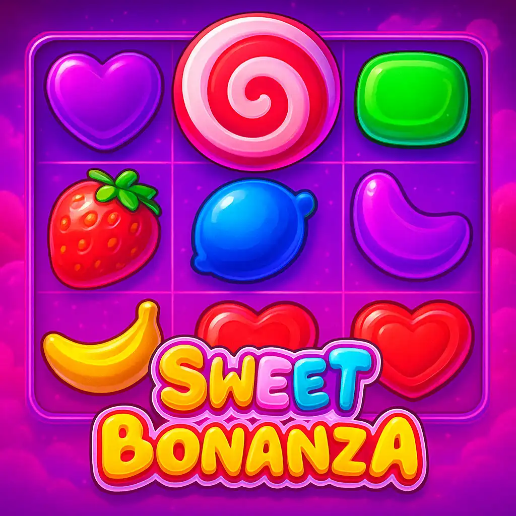 Sweet Bonanza slot game artwork at Betarctica Casino